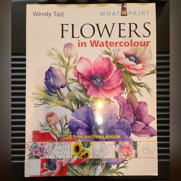 Bundle of 3 Watercolour Flowers Books by Wendy Tait - Picture 3 of 4